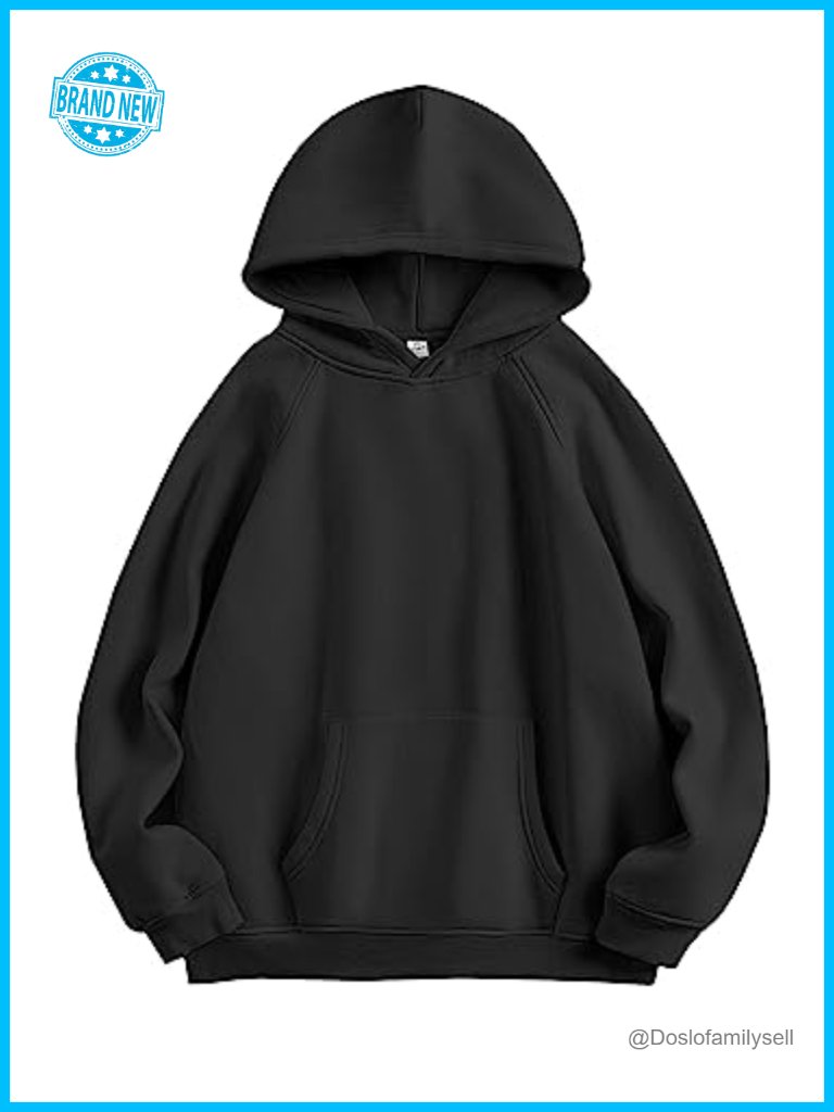 Oversized Fleece Pullover Hoodie With Pockets Long Sleeve Fall